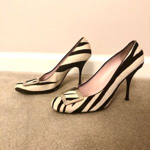 Celine zebra calf hair stiletto
